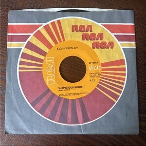 Elvis Presley “Suspicious Minds” “You’ll Think Of Me”-Vinyl Record RCA 7”